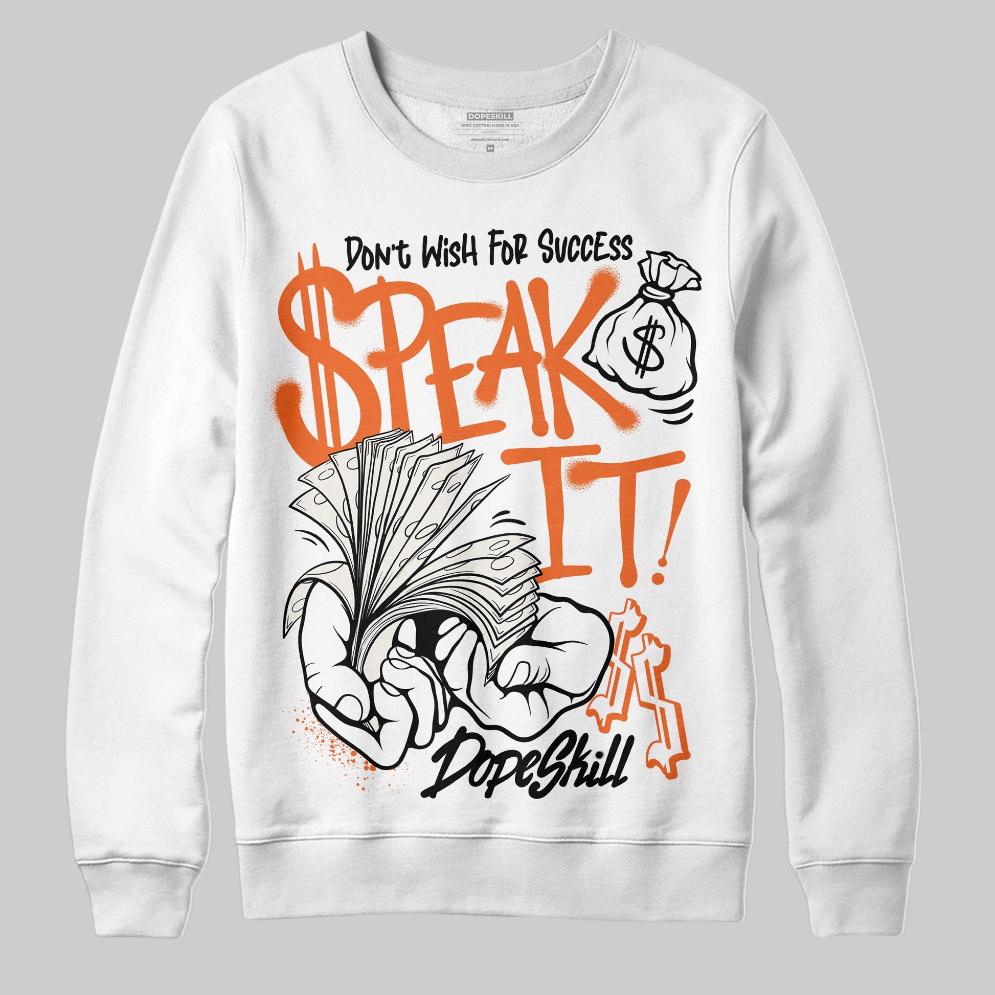 Jordan 1 Retro High OG Shattered Backboard (2025) DopeSkill Sweatshirt Speak It Graphic Streetwear - White