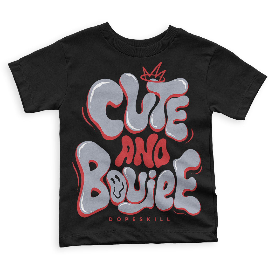 Jordan 4 “Bred Reimagined” DopeSkill Toddler Kids T-shirt Cute and Boujee Graphic Streetwear - Black
