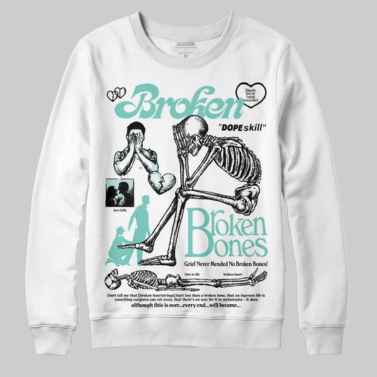 Jordan 11 Low "Igloo" DopeSkill Sweatshirt Broken Bones Graphic Streetwear - White
