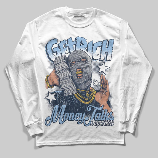 Asics Gel-Cumulus 16 Wash/Independence Blue DopeSkill Long Sleeve T-Shirt Get Rich Graphic Streetwear - White