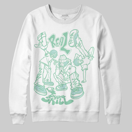 SB Dunk Low Rodeo Tourmaline DopeSkill Sweatshirt Real Y2K Players Graphic Streetwear - White