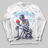University Blue Sneakers DopeSkill Long Sleeve T-Shirt Ambition Graphic Streetwear - White