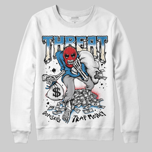 Jordan 3 Retro OG Rare Air DopeSkill Sweatshirt Threat Graphic Streetwear - White