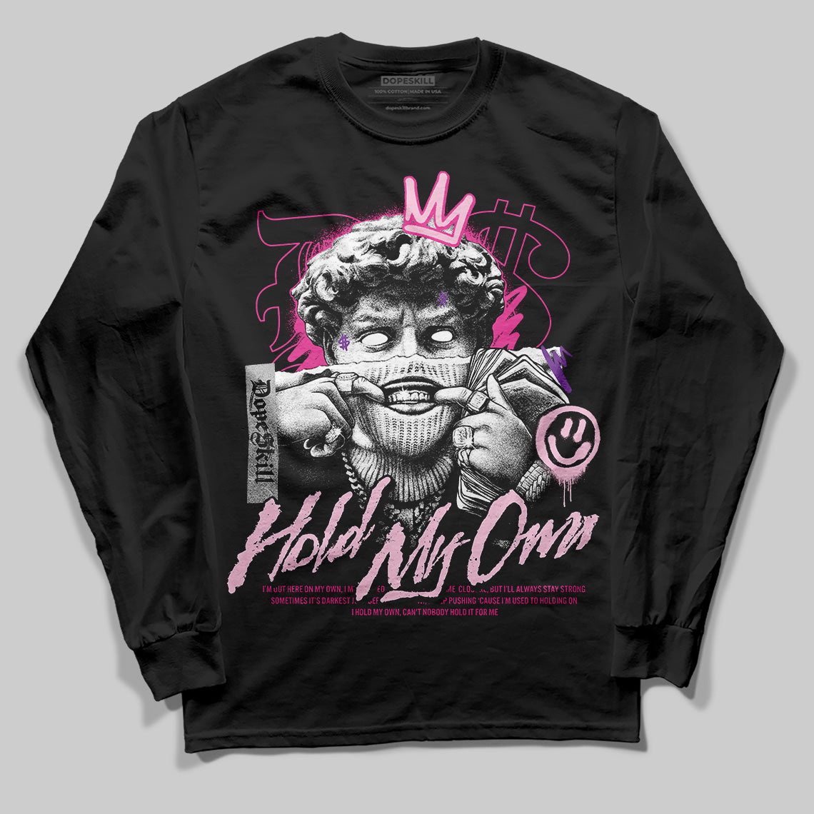 Pink Sneakers DopeSkill Long Sleeve T-Shirt In My Way Graphic Streetwear - black