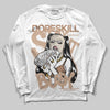Jordan 4 Retro Cozy Girl DopeSkill Long Sleeve T-Shirt Stay It Busy Graphic Streetwear - White