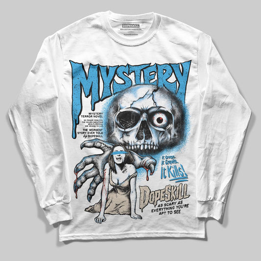 Jordan 1 High OG “UNC” Reimagined DopeSkill Long Sleeve T-Shirt Mystery Ghostly Grasp Graphic Streetwear - White