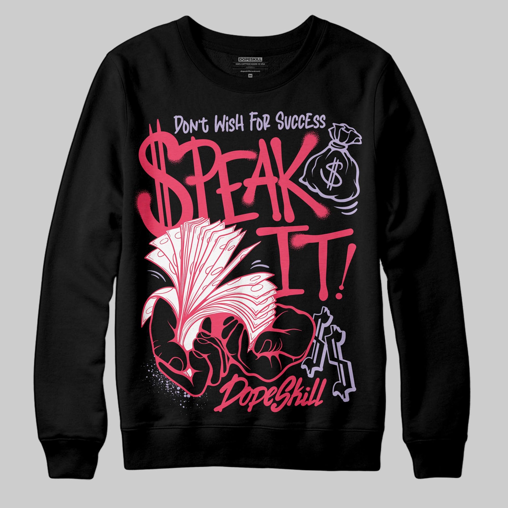 Jordan 5 Low “Peanut Butter Jelly” DopeSkill Sweatshirt Speak It Graphic Streetwear - Black