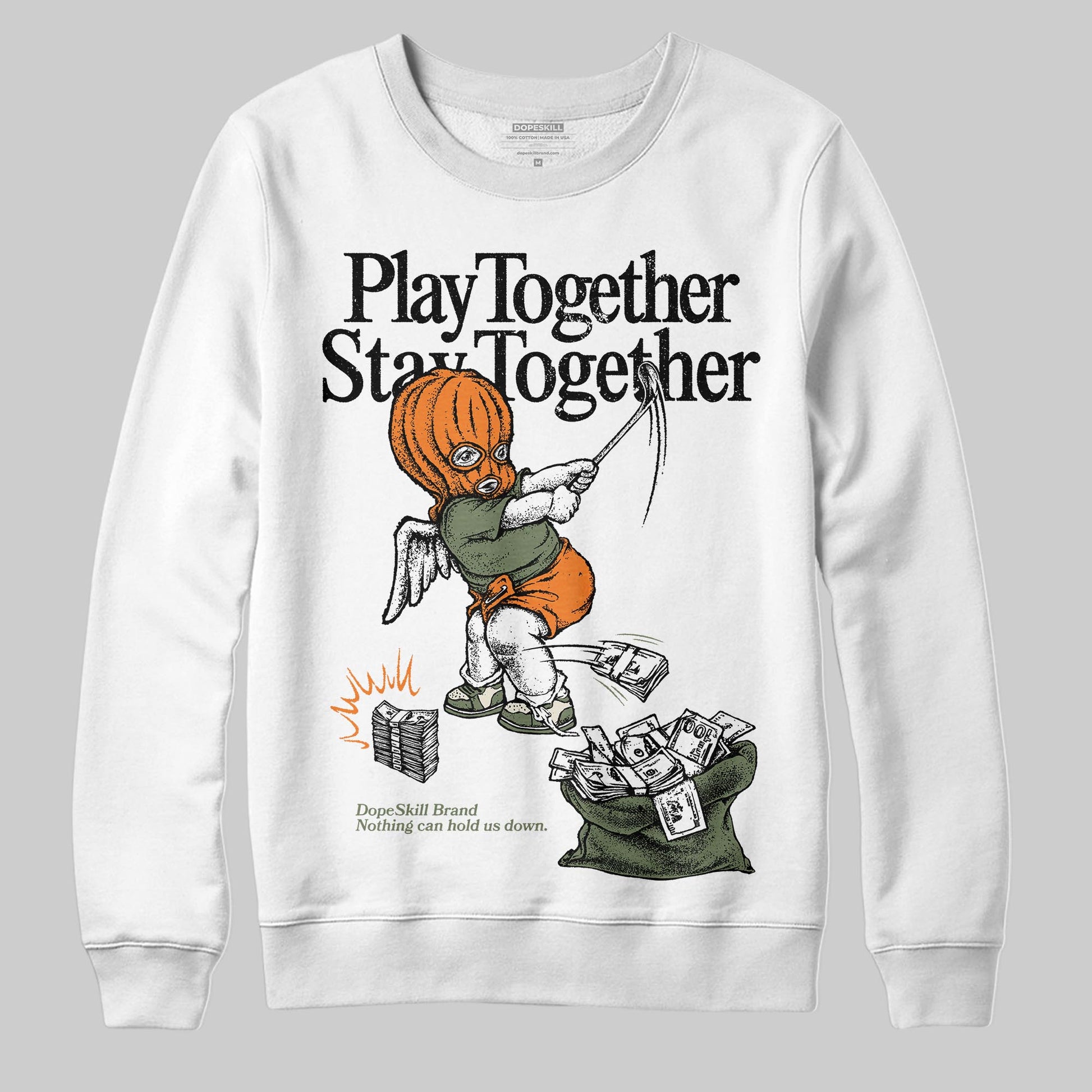 Jordan 4 Retro OG SP Undefeated (2025) DopeSkill Sweatshirt Play together, Stay together Graphic Streetwear - White