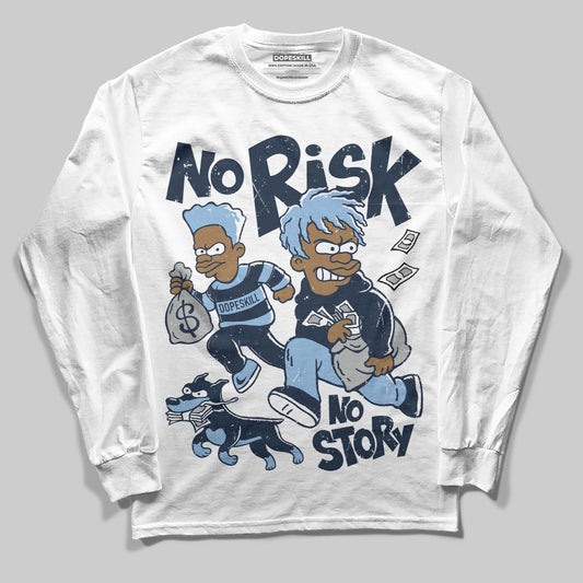 Asics Gel-Cumulus 16 Wash/Independence Blue DopeSkill Long Sleeve T-Shirt No Risk No Story Graphic Streetwear - White