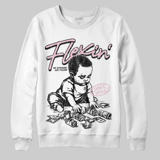 Jordan 5 OG “35th Anniversary” DopeSkill Sweatshirt Flexin' Graphic Streetwear - White