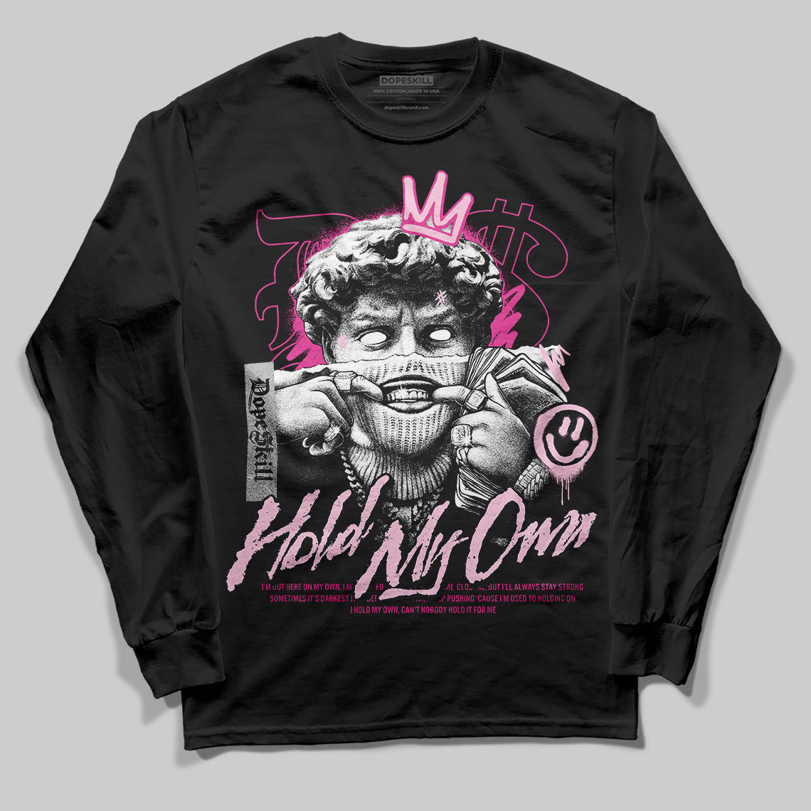 Dunk Low Triple Pink DopeSkill Long Sleeve T-Shirt In My Way Graphic Streetwear - Black