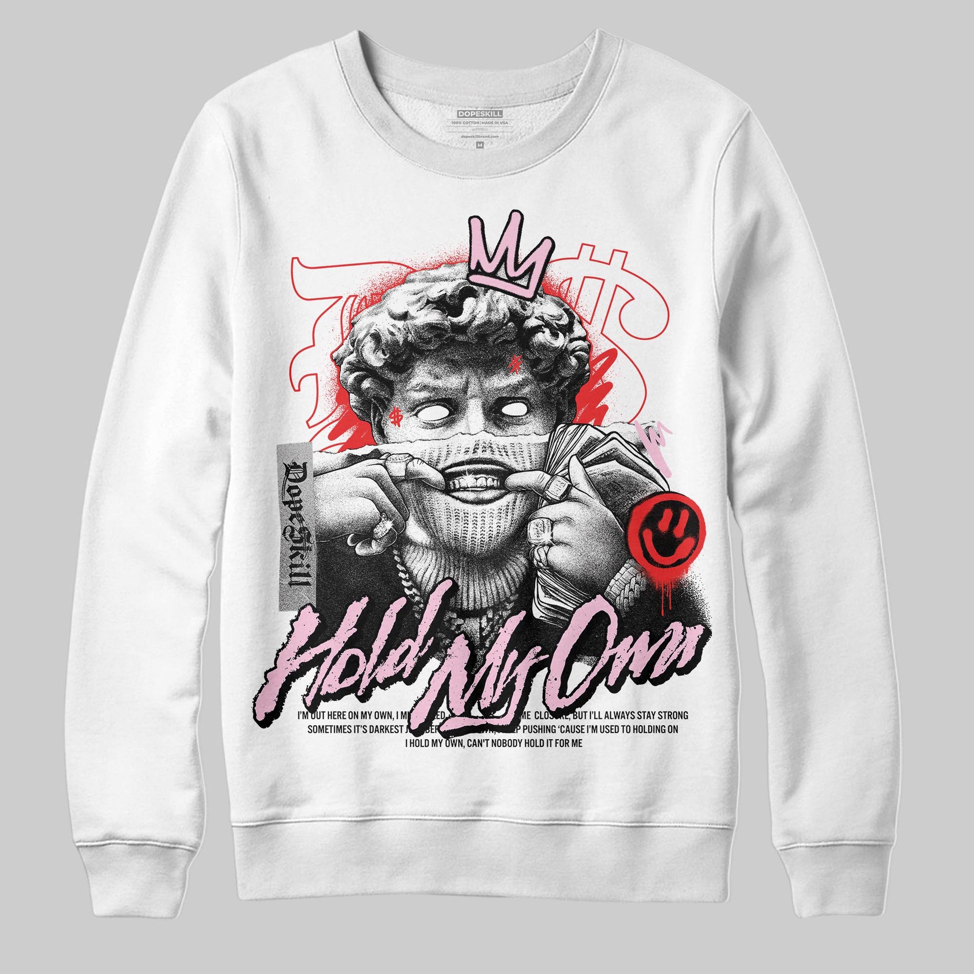Awake NY x Air Jordan 5 Arctic Pink DopeSkill Sweatshirt In My Way Graphic Streetwear - White