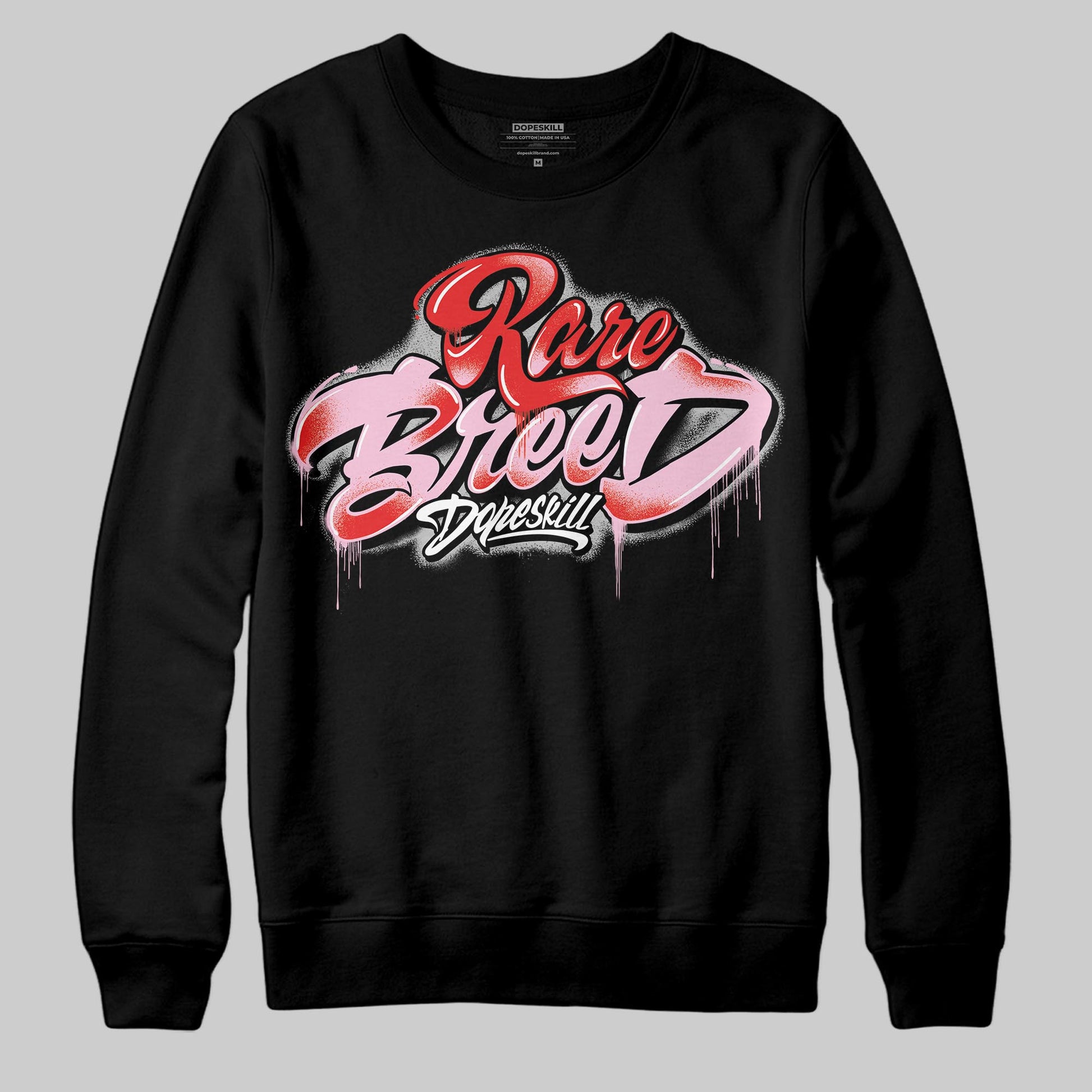 Awake NY x Air Jordan 5 Arctic Pink DopeSkill Sweatshirt Rare Breed Type Graphic Streetwear - black
