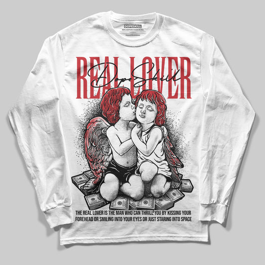 Jordan 11 Retro Low Bred (2025) DopeSkill Long Sleeve T-Shirt Real Lover Graphic Streetwear - White