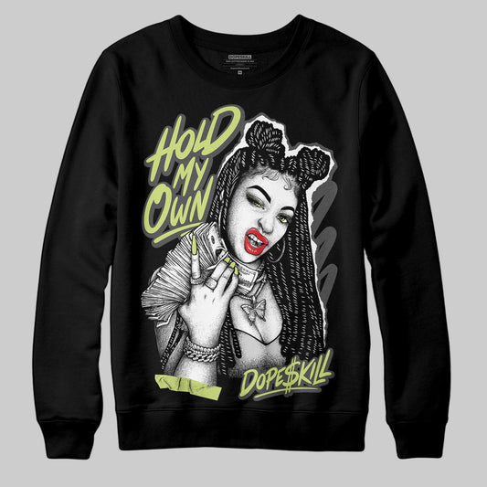 Jordan 4 GS “Light Lemon Twist” DopeSkill Sweatshirt New H.M.O Graphic Streetwear - Black