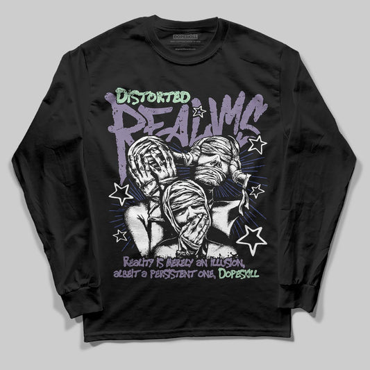 Jordan 1 Retro Low OG Zion Williamson Voodoo Alternate DopeSkill Long Sleeve T-Shirt Distorted Realms Graphic Streetwear - Black