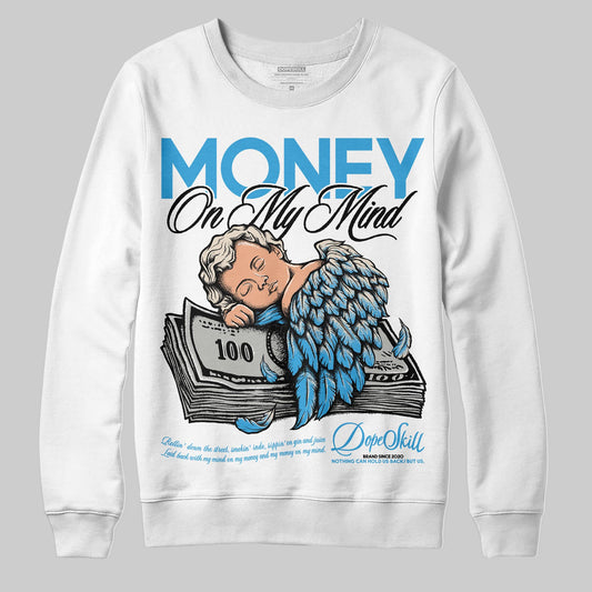 Jordan 1 High OG “UNC” Reimagined DopeSkill Sweatshirt MOMM Graphic Streetwear - White