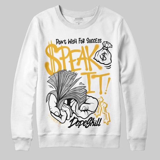 Jordan 5 'Tokyo' DopeSkill Sweatshirt Speak It Graphic Streetwear - White
