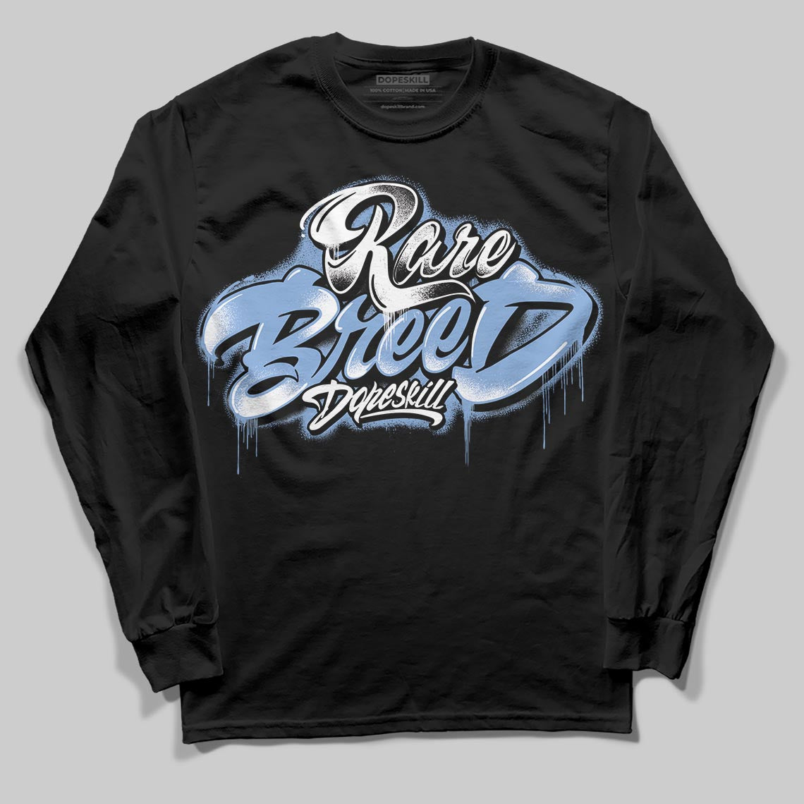 Jordan 4 WMNS 'Forget Me Not' DopeSkill Long Sleeve T-Shirt Rare Breed Type Graphic Streetwear - Black