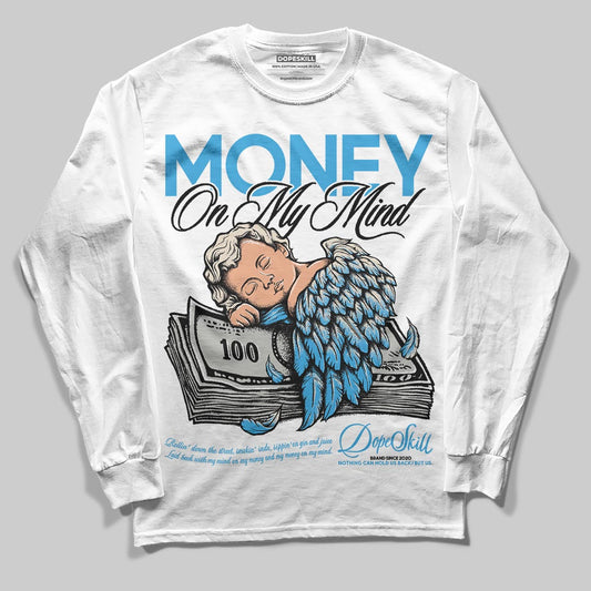 Jordan 1 High OG “UNC” Reimagined DopeSkill Long Sleeve T-Shirt MOMM Graphic Streetwear - White