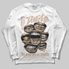 Jordan 4 Retro Cozy Girl DopeSkill Long Sleeve T-Shirt The Mouth With No Droughts Graphic Streetwear - White