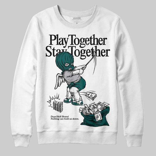 ASICS Gel-1130 'White Dark Neptune' DopeSkill Sweatshirt Play together, Stay together Graphic Streetwear - White