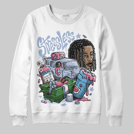 Jordan 3 GS “Denim/Pink Glow” DopeSkill Sweatshirt Stressless Graphic Streetwear - White