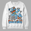 Dunk Low Futura University Blue DopeSkill Sweatshirt Born To Be Rich Graphic Streetwear - White