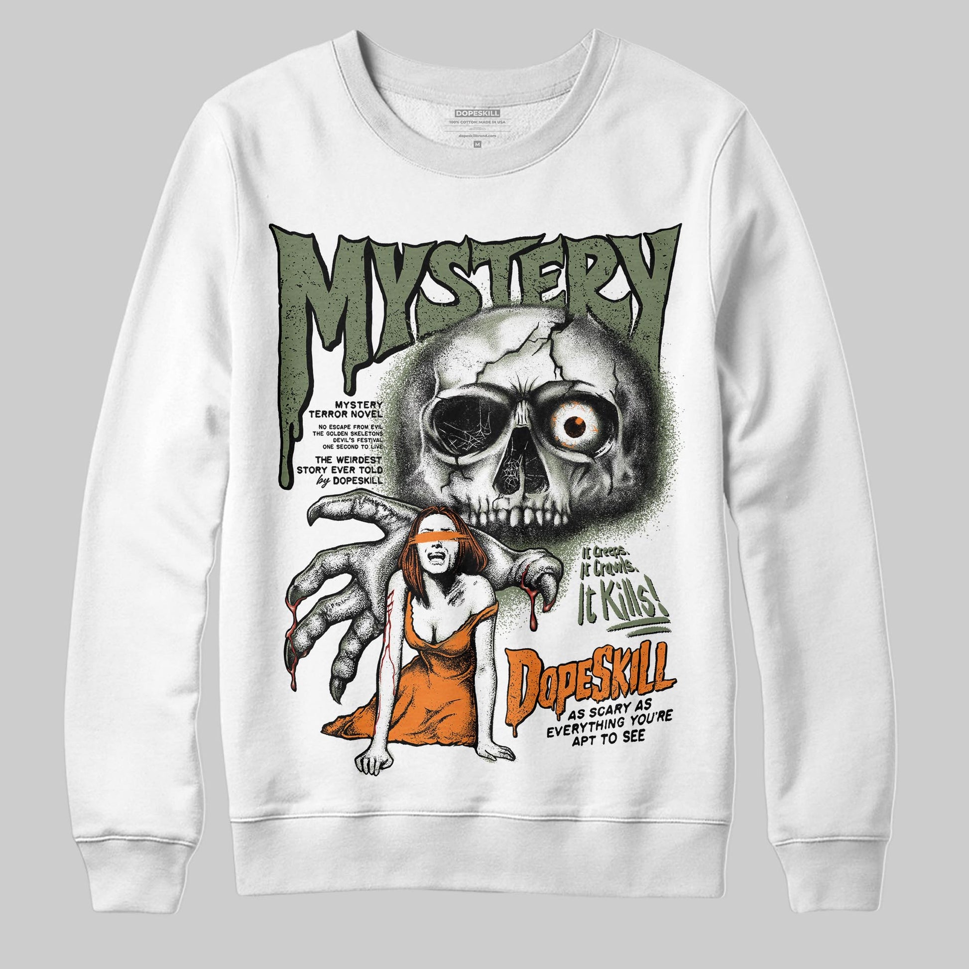 Jordan 4 Retro OG SP Undefeated (2025) DopeSkill Sweatshirt Mystery Ghostly Grasp Graphic Streetwear - White