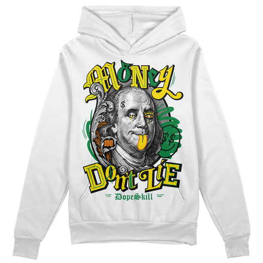 Dunk Low Reverse Brazil DopeSkill Hoodie Sweatshirt Money Don't Lie Graphic Streetwear - White