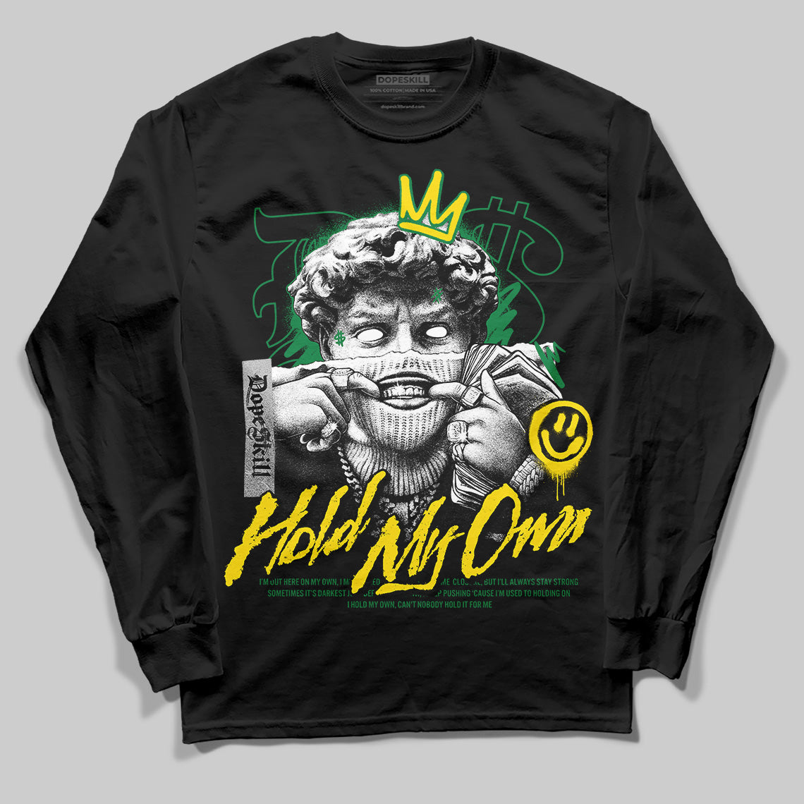 Dunk Low Reverse Brazil DopeSkill Long Sleeve T-Shirt In My Way Graphic Streetwear - Black