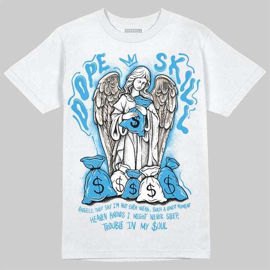 Jordan 1 High OG “UNC” Reimagined DopeSkill T-Shirt Angels Graphic Streetwear - White