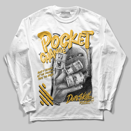 Jordan 5 'Tokyo' DopeSkill Long Sleeve T-Shirt Pocket Change Graphic Streetwear - White