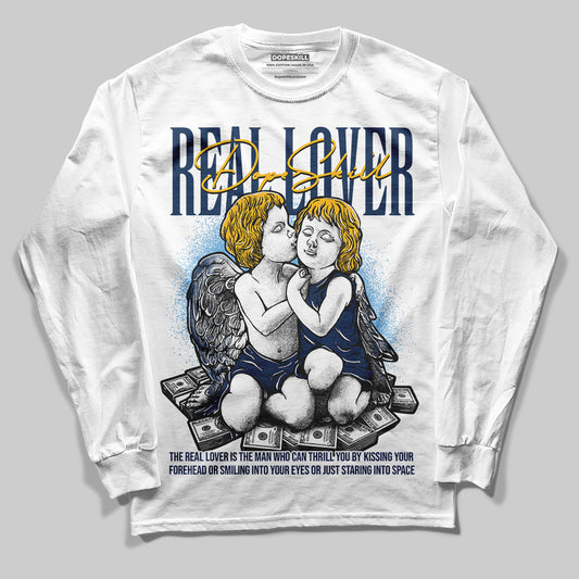 Jordan 4 Retro ‘Dunk From Above’ DopeSkill Long Sleeve T-Shirt Real Lover Graphic Streetwear - White