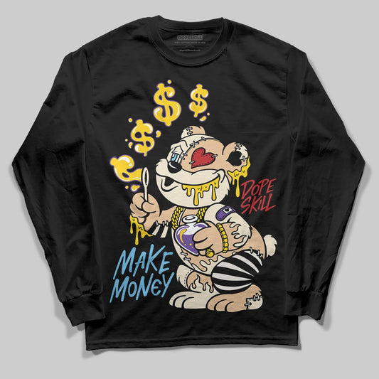 Jordan 17 Retro Low SP Infinite Archives DopeSkill Long Sleeve T-Shirt Make Money Graphic Streetwear - black