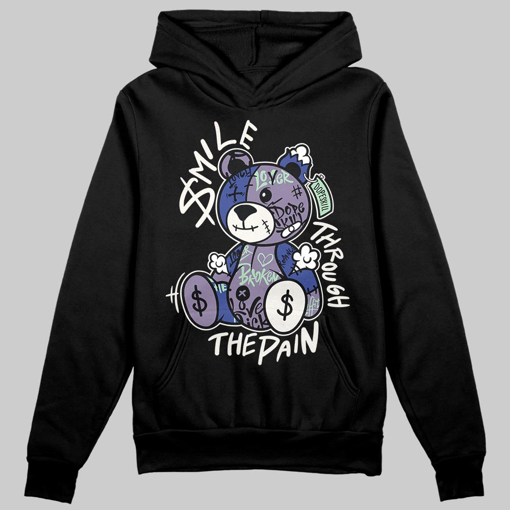 Jordan 1 Retro Low OG Zion Williamson Voodoo Alternate DopeSkill Hoodie Sweatshirt Smile Through The Pain Graphic Streetwear - Black