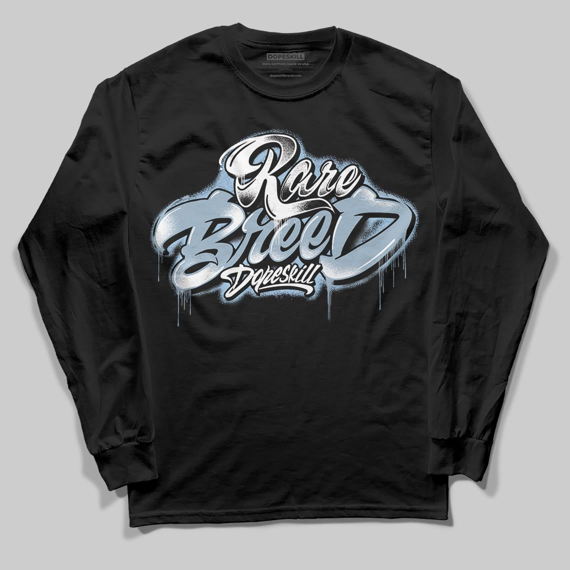 Jordan 40 “Blue Suede” DopeSkill Long Sleeve T-Shirt Rare Breed Type Graphic Streetwear - Black