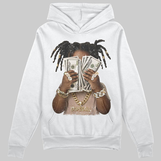 Jordan 4 Retro Cozy Girl DopeSkill Hoodie Sweatshirt Rich Youth Graphic Streetwear - White