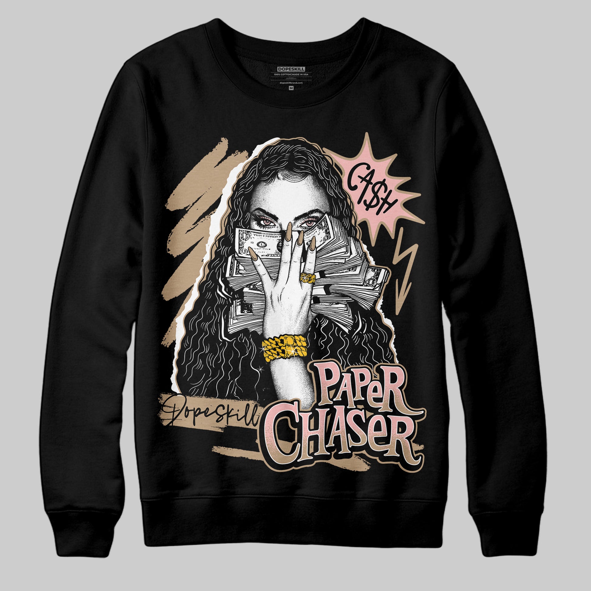 Nike Air Force 1 Low Canvas “Linen” DopeSkill Sweatshirt NPC Graphic Streetwear - Black