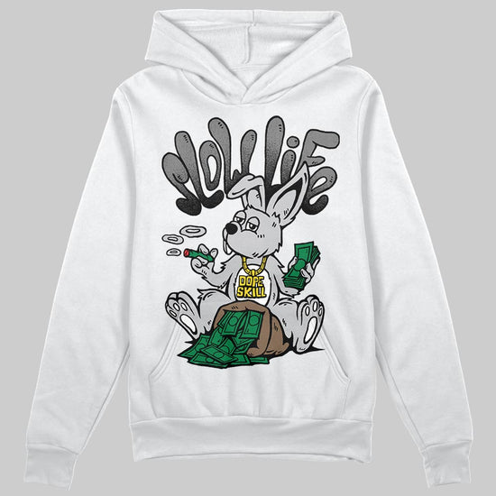 Grey Sneakers DopeSkill Hoodie Sweatshirt Slow Life Graphic Streetwear - White
