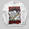 Jordan 1 Retro High OG Black Toe Reimagined DopeSkill Long Sleeve T-Shirt Sorry I've Been Trappin Graphic Streetwear - White