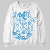 Jordan 1 High OG “UNC” Reimagined DopeSkill Sweatshirt Real Y2K Players Graphic Streetwear - White