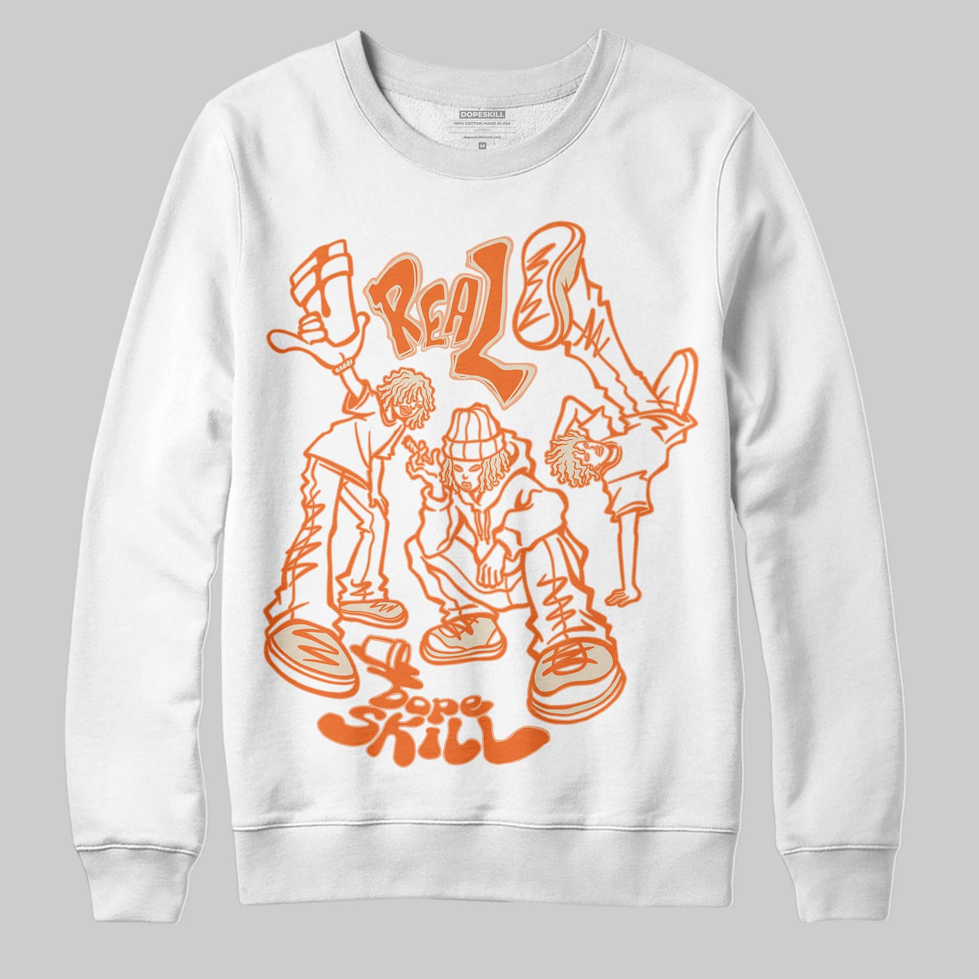 Jordan 3 “Starfish” DopeSkill Sweatshirt Real Y2K Players Graphic Streetwear - White