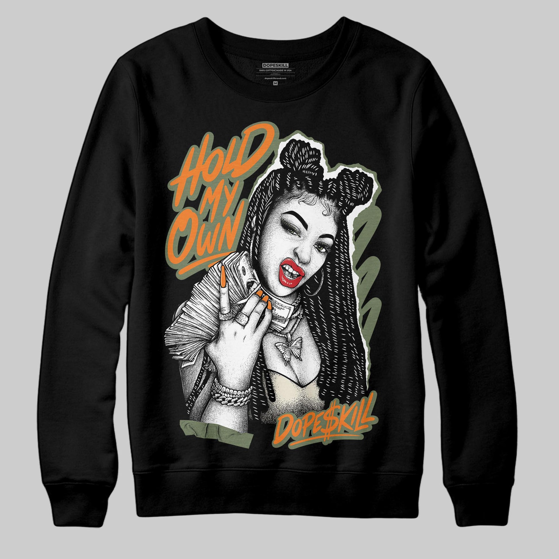 Jordan 4 Retro OG SP Undefeated (2025) DopeSkill Sweatshirt New H.M.O Graphic Streetwear - Black