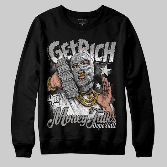 Jordan 3 Retro Pure Money DopeSkill Sweatshirt Get Rich Graphic Streetwear - Black