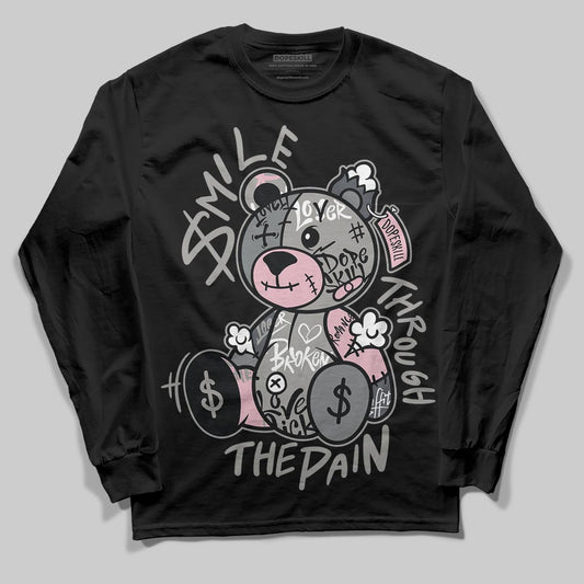 Air Max 95 OG “Pink Foam” DopeSkill Long Sleeve T-Shirt Smile Through The Pain Graphic Streetwear - Black