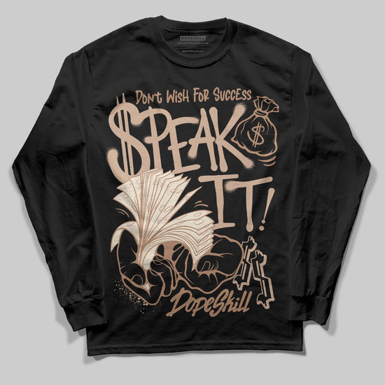 Jordan 4 Retro Cozy Girl DopeSkill Long Sleeve T-Shirt Speak It Graphic Streetwear - Black