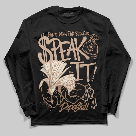 Jordan 4 Retro Cozy Girl DopeSkill Long Sleeve T-Shirt Speak It Graphic Streetwear - Black