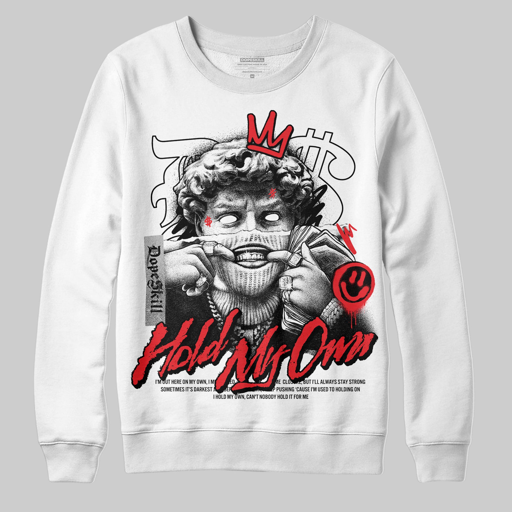 Black and White Sneakers DopeSkill Sweatshirt In My Way Graphic Streetwear - WHite
