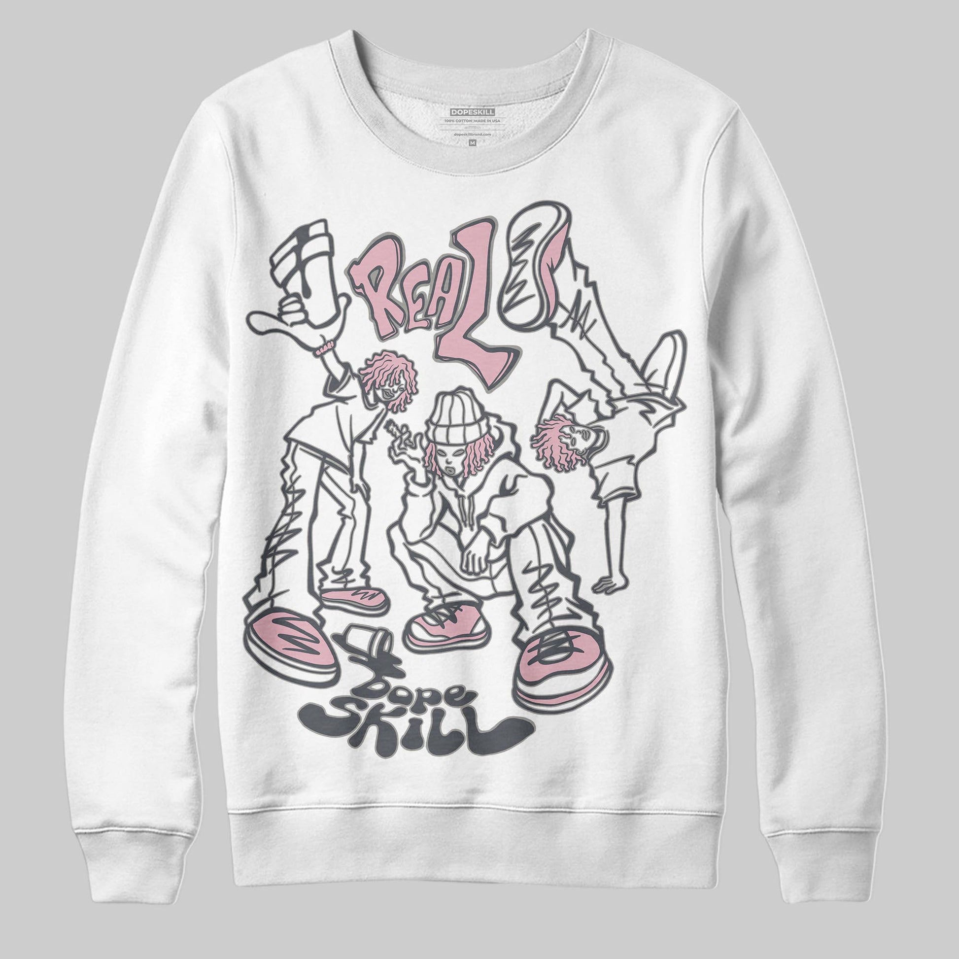 Air Max 95 OG “Pink Foam” DopeSkill Sweatshirt Real Y2K Players Graphic Streetwear - White